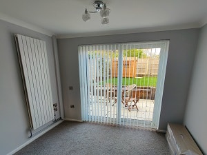 patio doors vertical blinds. Hampshire, hedged