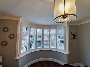 bay window of Shutters Southampton portsmouth windows plantation shutters