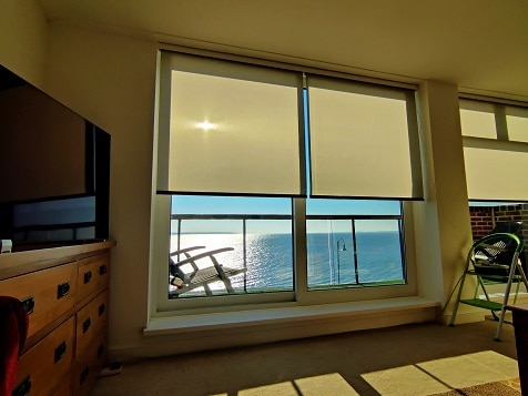 anti glare roller blinds, cassette roller blinds over doors lee on the solent