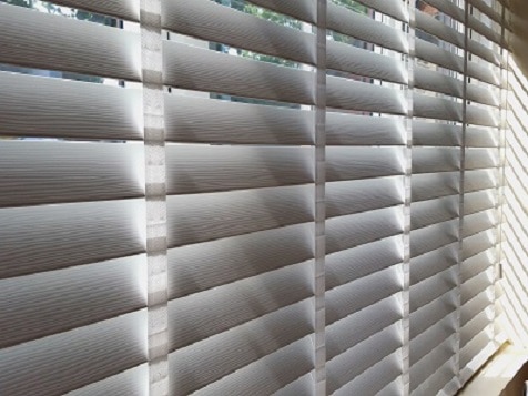 taped Venetian blind